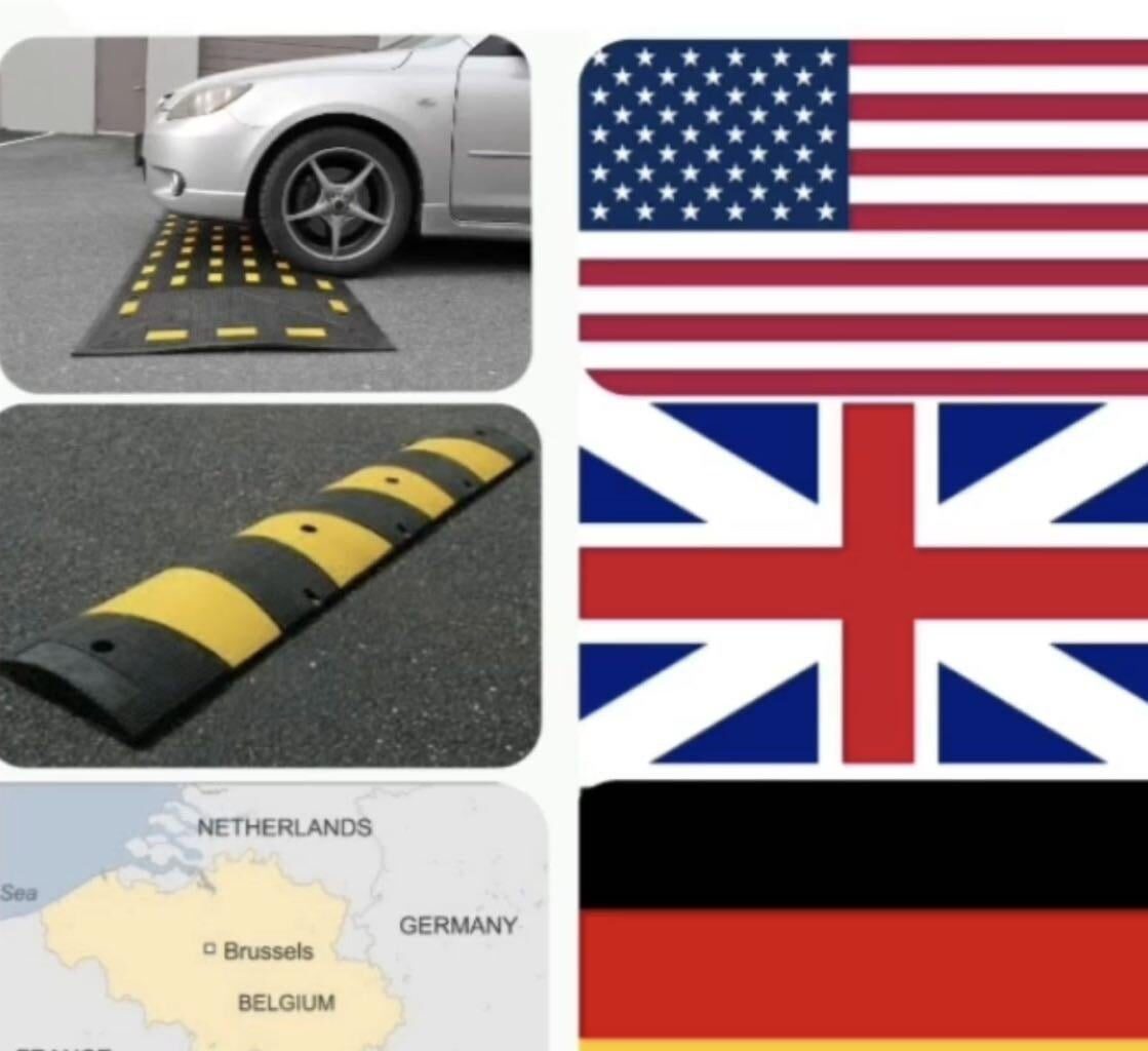 Speed bumps around the world.