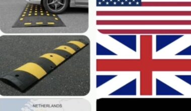 Speed bumps around the world.