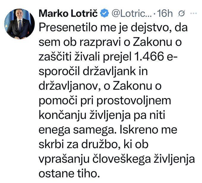 Marko lotrič o sporočilih državljank