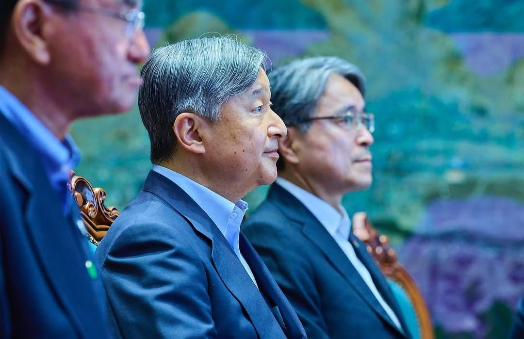 2 monarchs meeting each other from a timespan of 1000 years: Japan’s Emperor Naruhito visiting the relics of Mongol Emperor Genghis Khan at the Chinggis Khan National Museum during his Mongolian trip