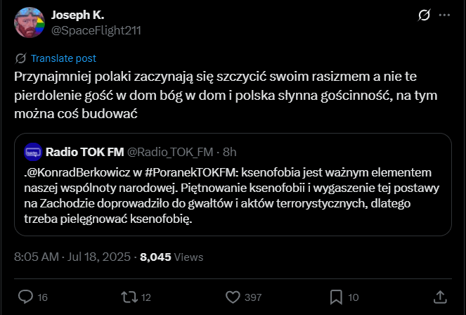 Prawica powoli przyznaje się do tego o co lewica posądzała ich od lat