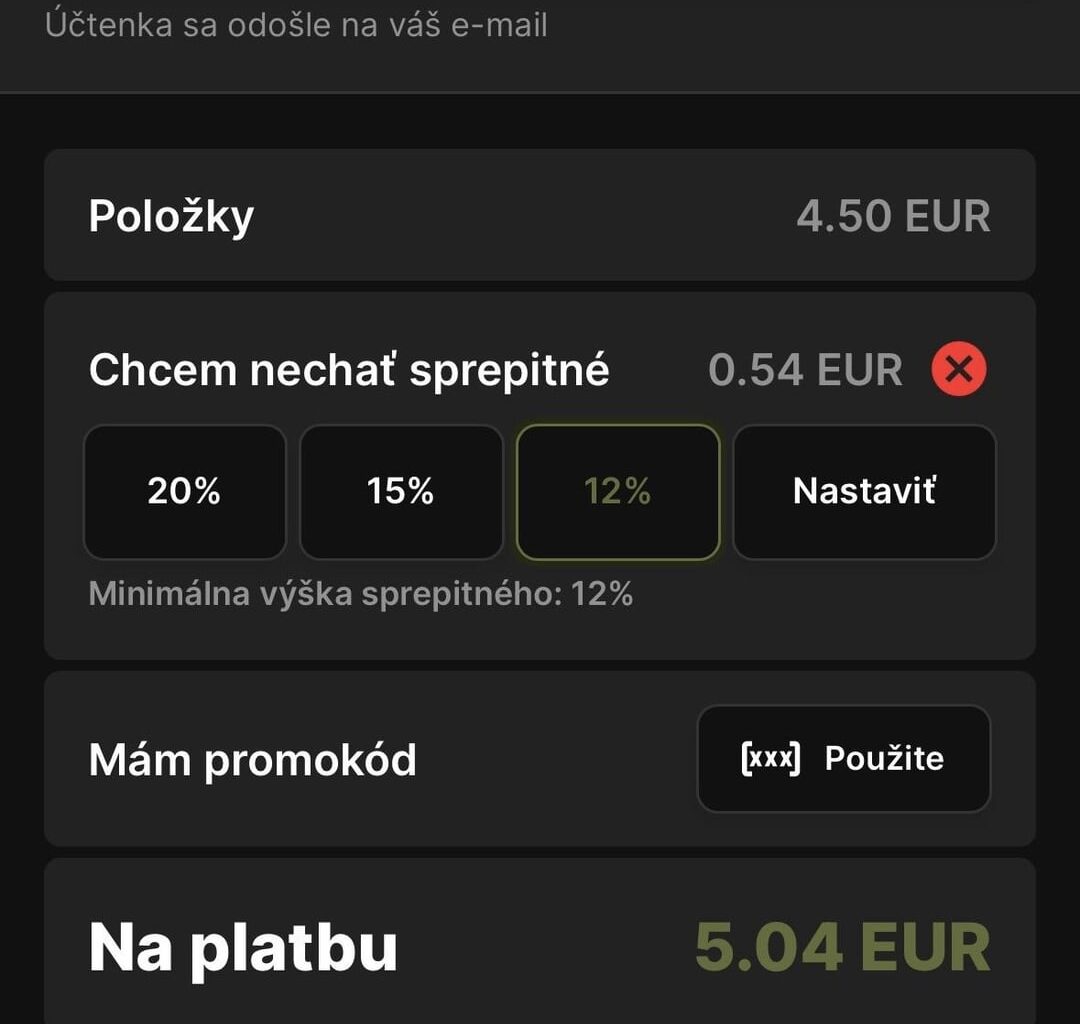 Povinný tringelt v podniku?!
