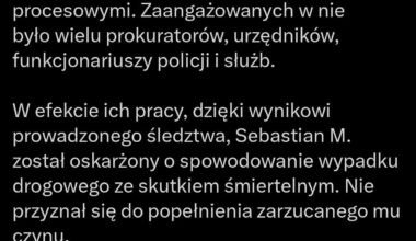 Prokurator generalny o oskarżeniu Sebastiana M.