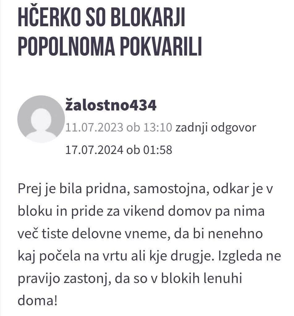 Blokarji smo vsi isti