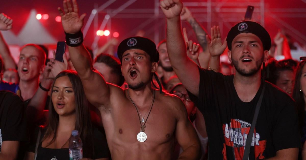 NBC News: Croatian right-wing singer Marko Perkovic and fans perform pro-Nazi salute at massive concert
