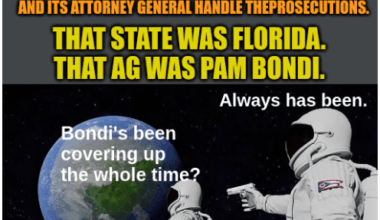 Ever wonder why Bondi was awarded the position of Attorney General?