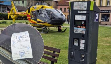 Polish pilot amazes public for taking parking ticket during rescue mission