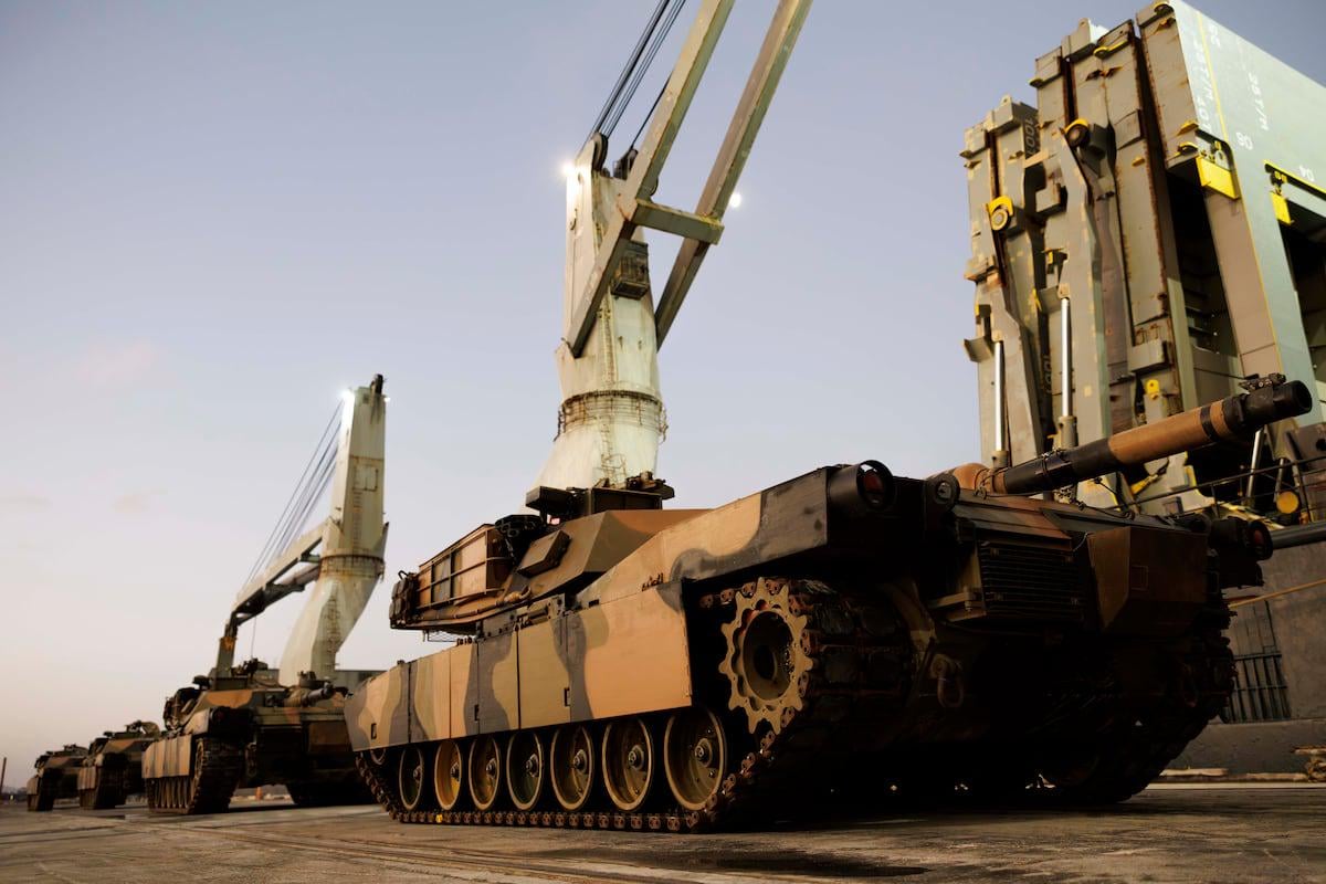 Australian Abrams battle tanks arrive in Ukraine