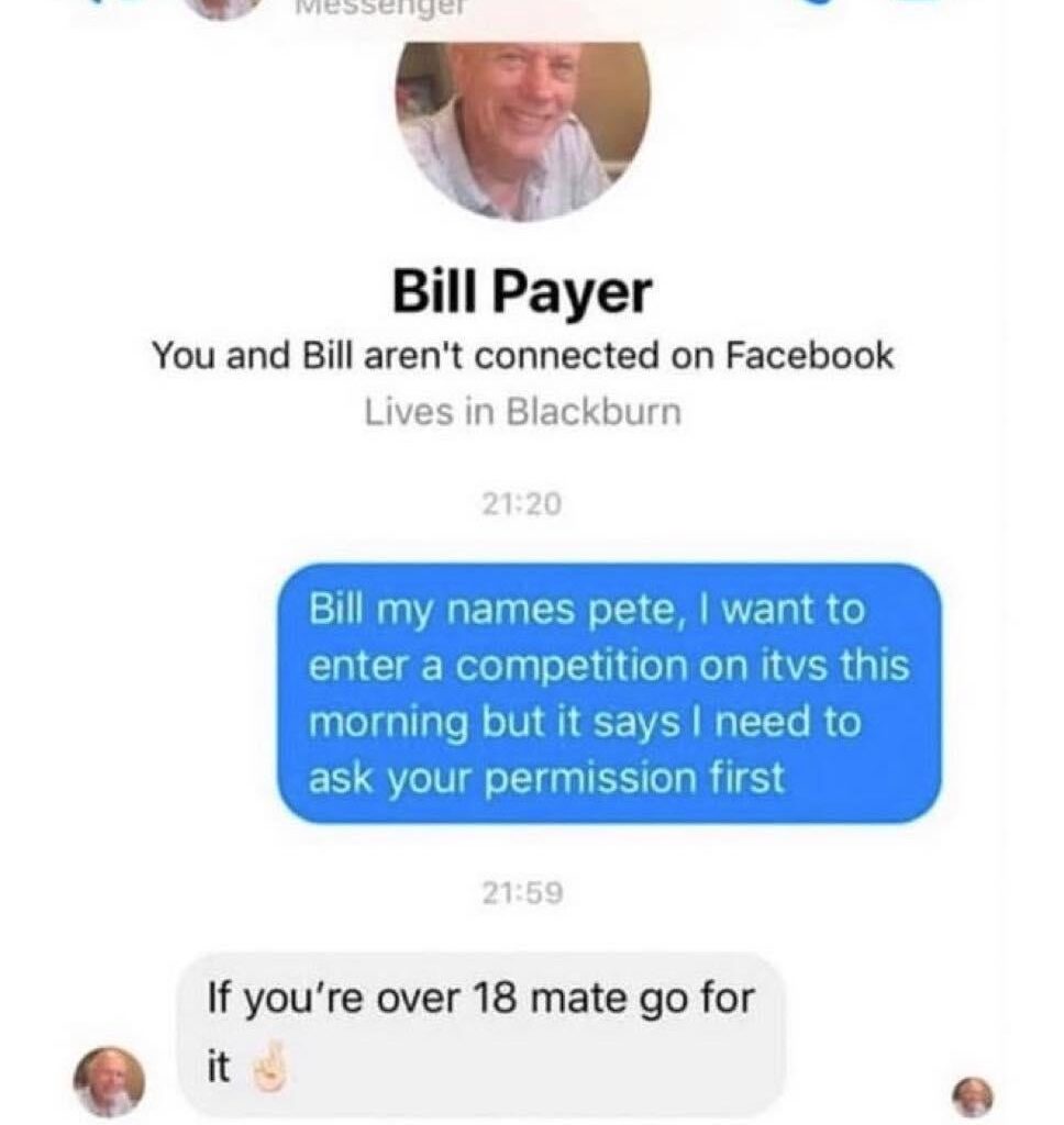 Least he's relaxed about it