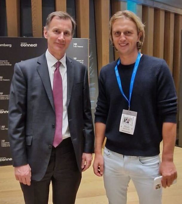 Jeremy Hunt with Nikolay Storonsky.