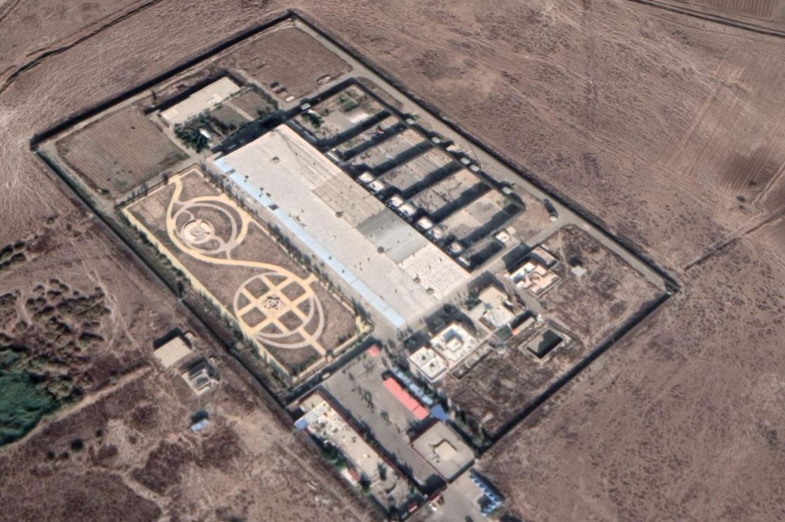 Aerial view of Qarchak prison in Iran.