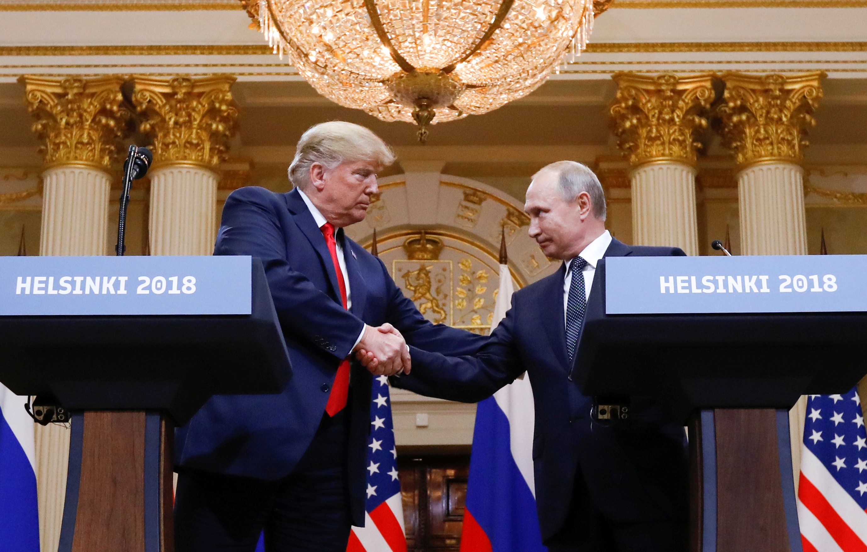 President Trump and President Putin in Helsinki in 2018