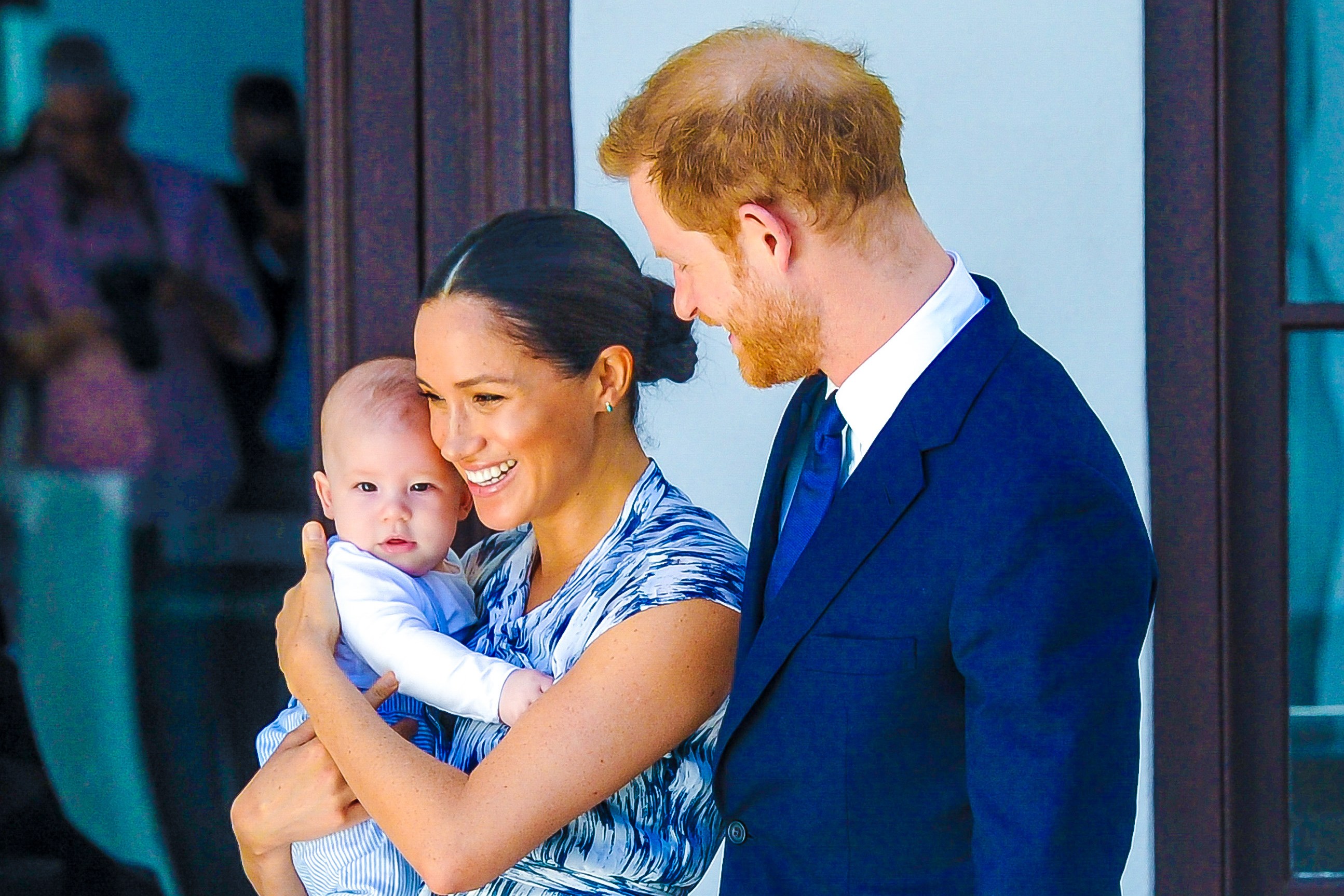 Meghan Markle, Prince Harry, and their baby.