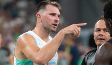 Luka Doncic's fiancée Anamaria posts rare selfies for Slovenia game fit