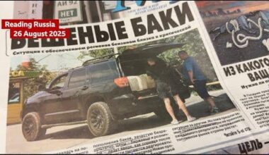 "russia on the verge of full-scale fuel crisis" reports russian paper - Steve Rosenberg BBC
