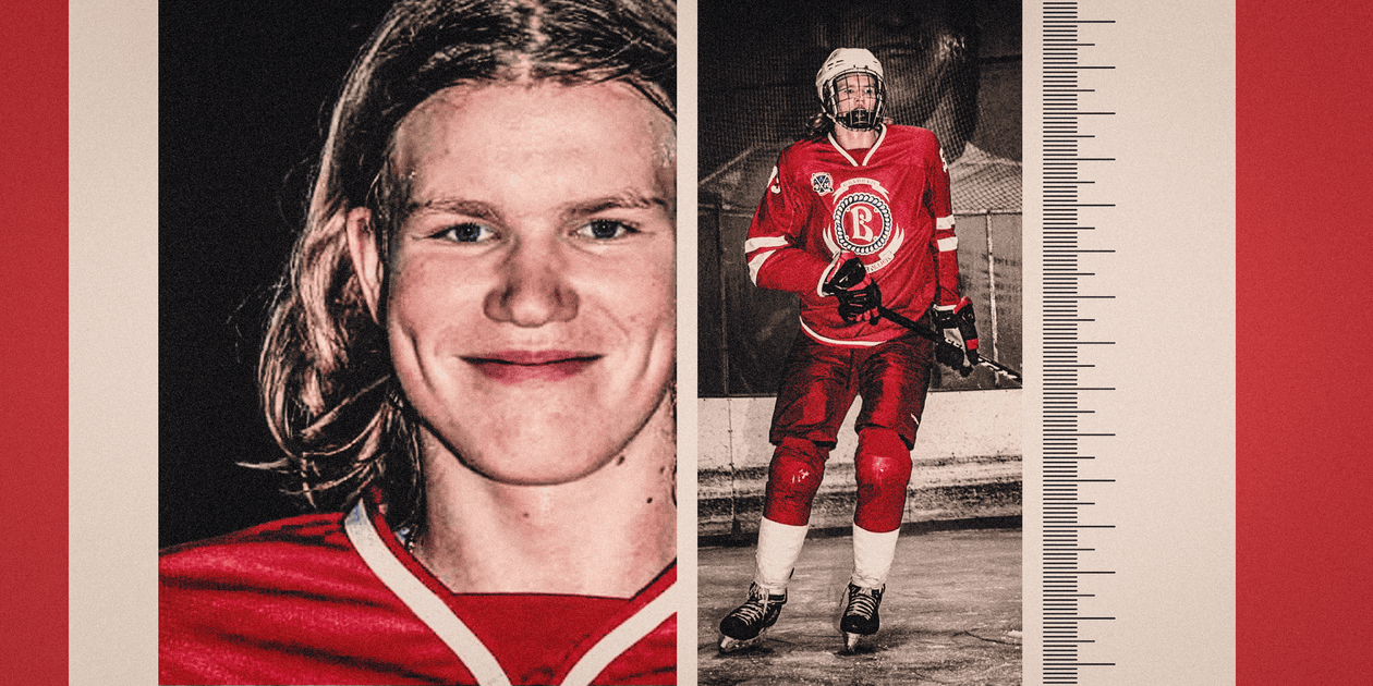 The biggest hockey player on Earth is a 7-foot-tall teenager from Moldova