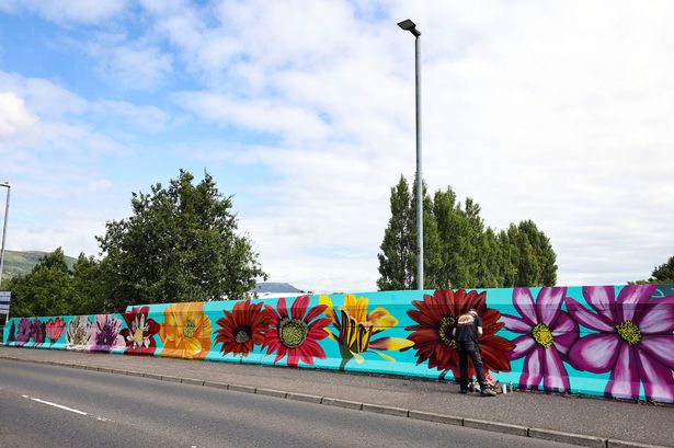 The new mural on Finaghy Bridge