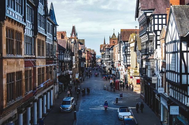 View of the main street of Chester