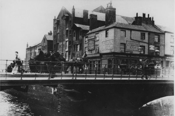 View of Nova Scotia at the junction with Mann Island, circa 1896