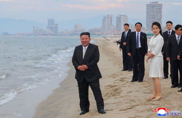 Despot Kim at the Wonsan Kalma coastal