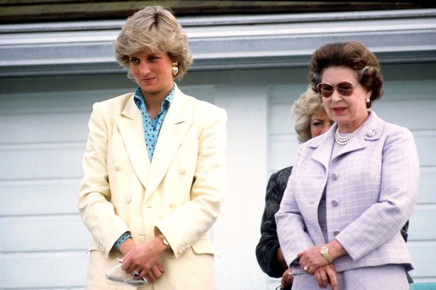 WINDSOR, UNITED KINGDOM - MAY 31:  Princess Diana With Her Mother-in-law The Queen Watching Polo.  (Photo by Tim Graham Photo Library via Getty Images)