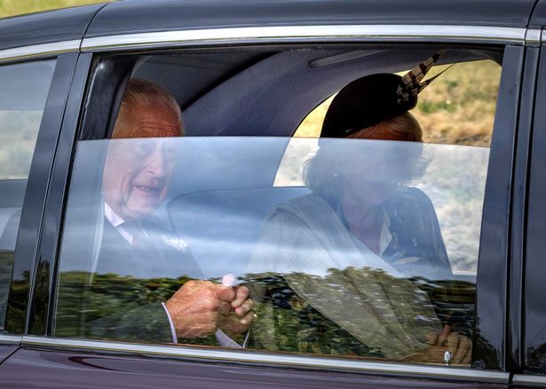 King Charles III and Queen Camilla attend a service at Crathie Kirk, near Balmoral. Picture date: Sunday August 24, 2025. PA Photo. Photo credit should read: Paul Campbell/PA Wire