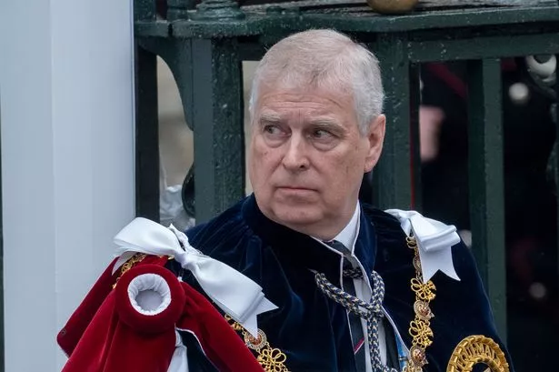 Prince Andrew, Duke of York at Westminster Abbey during the Coronation of King Charles III and Queen Camilla on May 6, 2023 in London, England. 