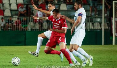 Coppa Italia Serie C: Carpi-Trento 3-0 dcr, i biancorossi passano ai rigori in una serata in cui accade di tutto
