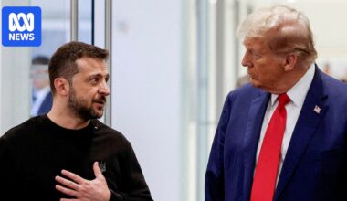 Donald Trump and Volodymyr Zelenskyy to meet at the White House as European leaders arrive for Ukraine peace talks