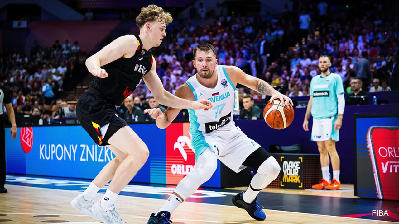 Belgian Lions zijn niet opgewassen tegen vleugje magie: Luka Doncic leidt Slovenië met triple-double naar zege