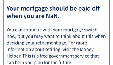 According to Halifax I will either never pay off my mortgage, or only when I become a nan