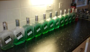 Does anyone remember Green Aftershock?  Discontinued many years ago but still have some for special occasions.