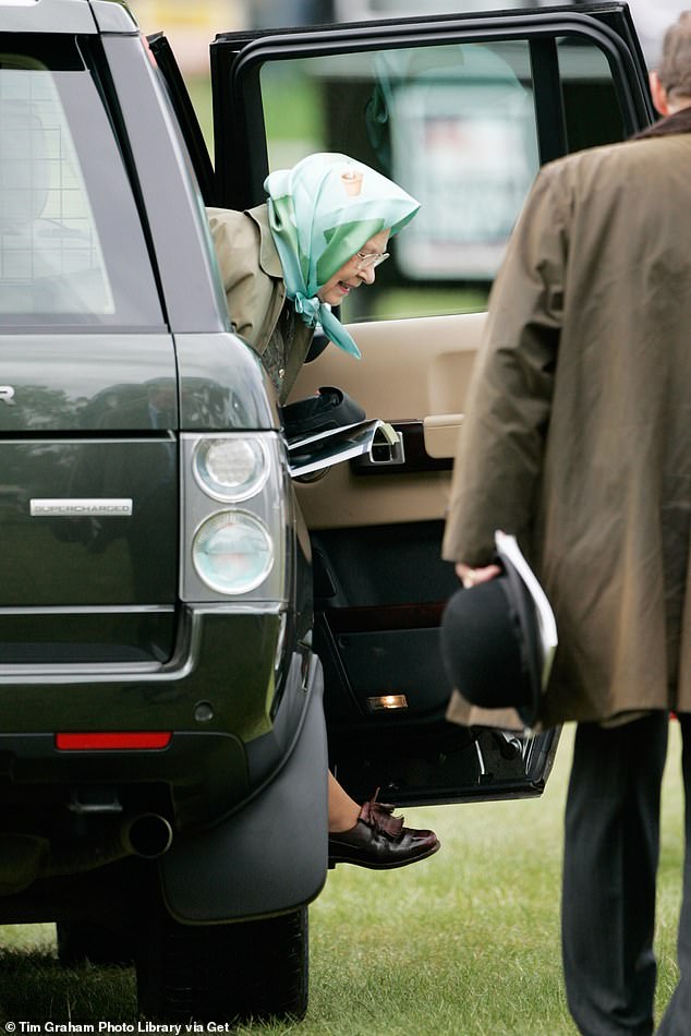 Despite Jaguar Land Rover holding a Royal Warrant for the best part of 75 years and the family issued hundreds of vehicles over decades, this particular vehicle is unique. The Queen pictured stepping out of the SUV at the Royal Windsor Horse Show on 11 May 2007