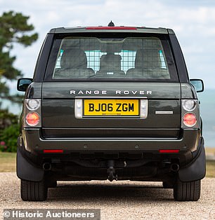 You can also see the bespoke dog guard fitted to keep the Queen's Pembroke Welsh Corgis safe in the back