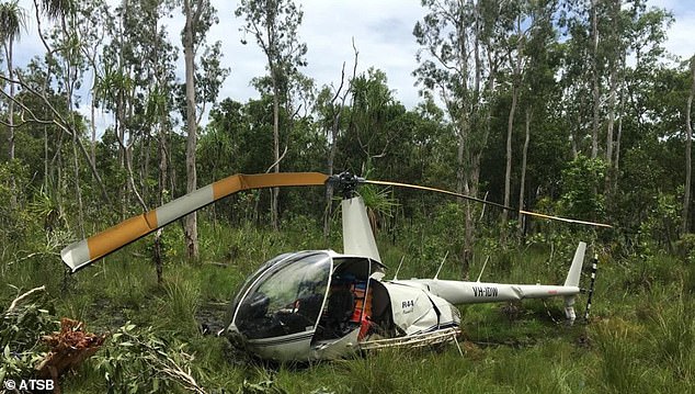 Mr Wilson was found dead after this helicopter crash