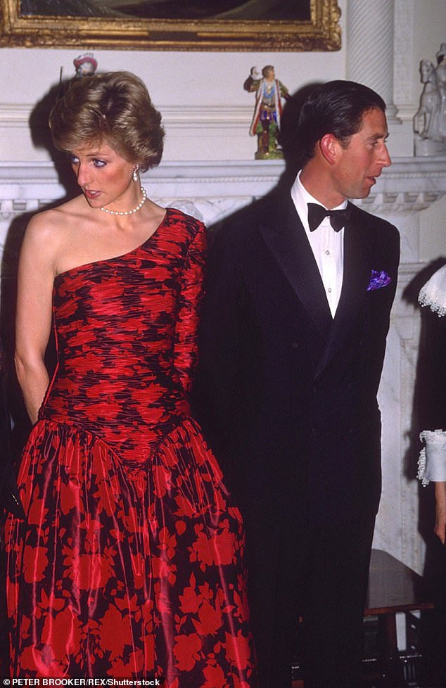 Diana and Charles at a Downing Street event in 1989. The Princess of Wales unexpectedly joined Charles for a birthday party in south west London