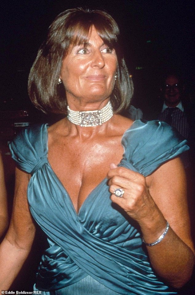 The altercation occurred when Diana arrived unexpectedly at a party for Annabel Goldsmith (pictured)