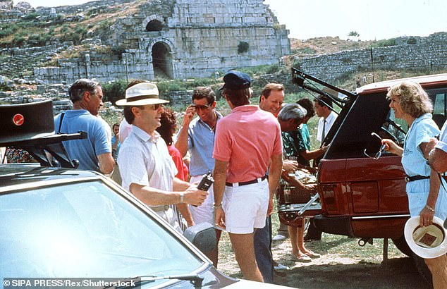 In 1989, Charles and Camilla had been spending more and more time together. They holidayed in Turkey together along with Camilla's husband (pictured)