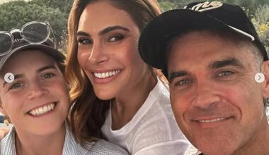Princess Eugenie beamed in a selfie with Robbie and Ayda Williams - and is believed to have hosted them in her Portugal home