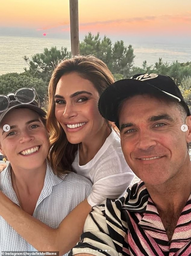 Princess Eugenie beamed in a selfie with Robbie and Ayda Williams - and is believed to have hosted them in her Portugal home
