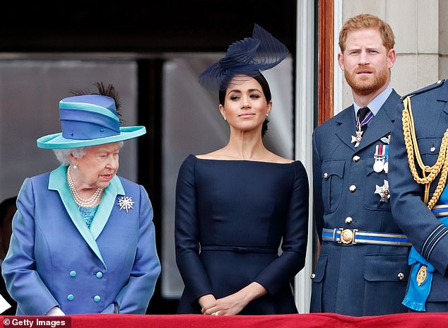As the wedding approached, Meghan allegedly became increasingly 'bossy' and Liza said the Queen was privately 'very worried'