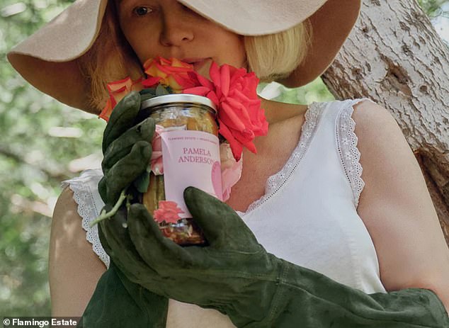 The pictures which accompany their release look so similar to those of the Duchess of Sussex's range, it's hard to tell the difference, with Pamela peeking coyly from a brimmed hat and carrying a colorful bouquet of flowers