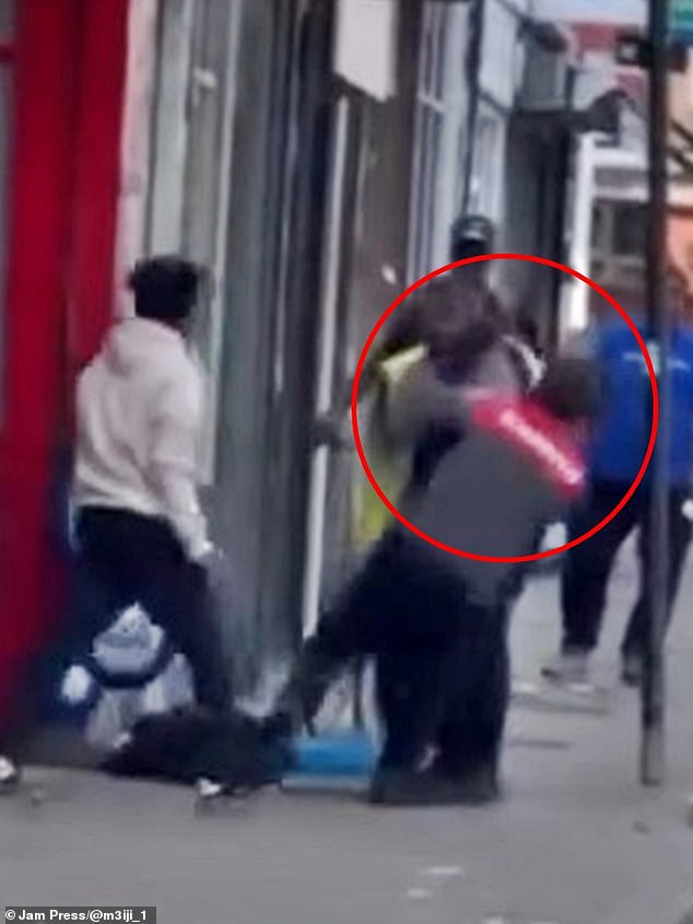 The brave Iceland worker managed to snatch the bag off the attacker and backed away but was hit once more by him as he shouted 'give me my bag back'