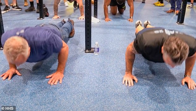 They want Americans to try and do 50 pull-ups and 100 push-ups in under five minutes