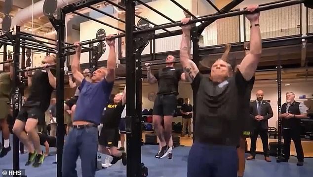RFK Jr. competed against Secretary of Defense Pete Hegseth in a workout challenge