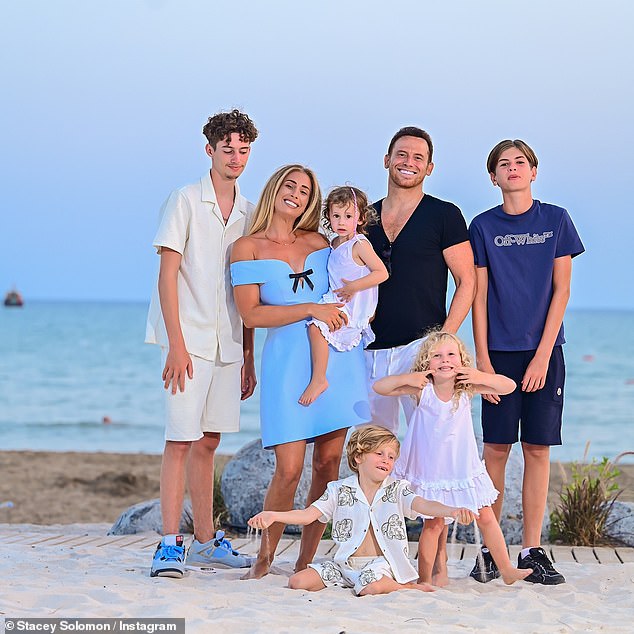 The presenter's most recent post featured a carousel of stunning family images featuring her five children Zachary, 17, Leighton, 12, Rex, five, Rose, three, and Belle, two