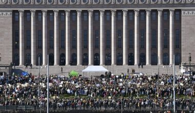 A Finnish MP has reportedly taken their own life in the country's parliament building (File image of the Parliament Building)