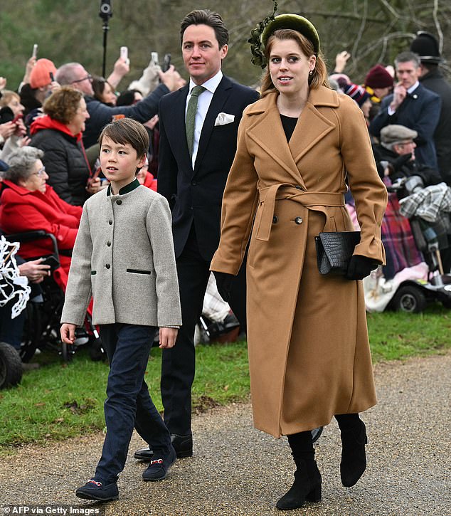 Princess Beatrice, her husband Edoardo Mapelli Mozzi and their son 'Wolfie'
