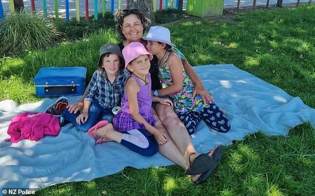 Cat with her three children (above). She said 'they do not deserve the life that is being provided to them right now'