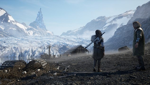 Fire and ice: The settting of Myrkur Games' ambitious new creation, Echoes Of The End, is stunning, with the action playing out amid volcanoes and glaciers